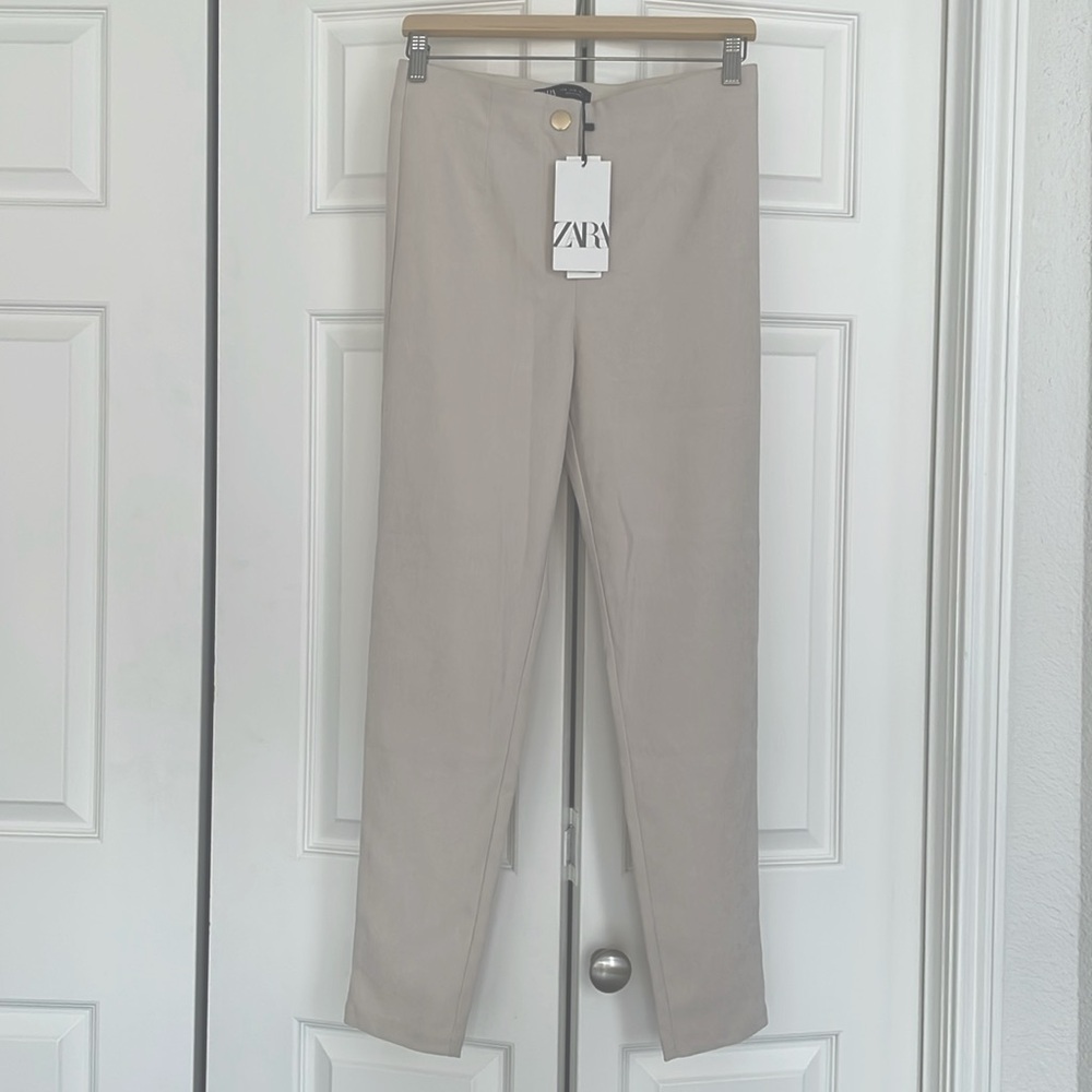 Zara beige pants medium new